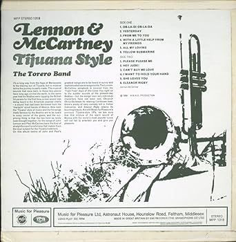 lennon & mccartney tijuana style LP: TORERO BAND: Amazon.fr